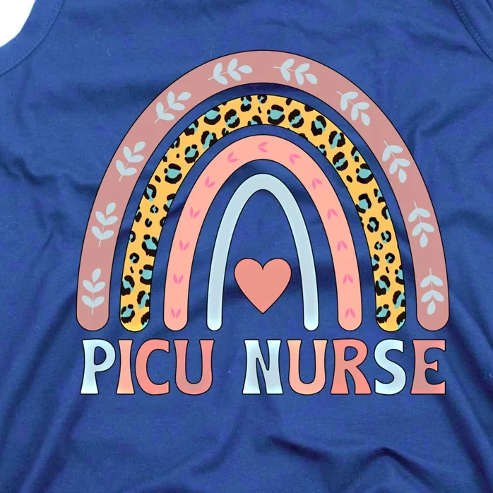 Best Picu Nurse Rainbow Pediatric Intensive Care Unit Gift Tank Top