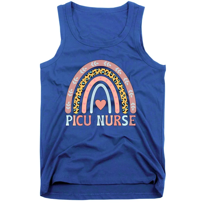 Best Picu Nurse Rainbow Pediatric Intensive Care Unit Gift Tank Top