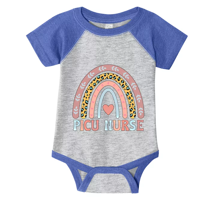 Best Picu Nurse Rainbow Pediatric Intensive Care Unit Gift Infant Baby Jersey Bodysuit