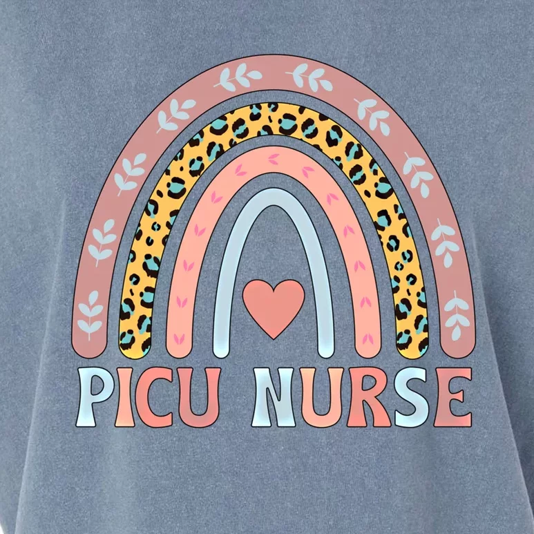 Best Picu Nurse Rainbow Pediatric Intensive Care Unit Gift Garment-Dyed Women's Muscle Tee