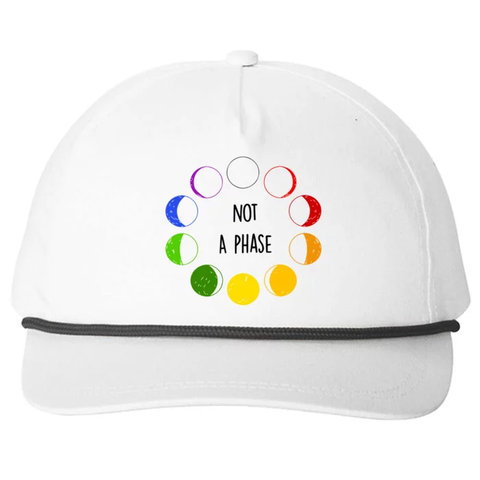 Bi Pride Not A Phase Bisexual Snapback Five-Panel Rope Hat