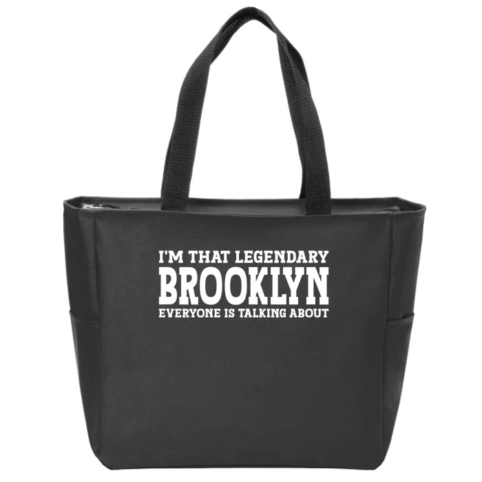 Brooklyn Personal Name Women Girl Funny Brooklyn Zip Tote Bag