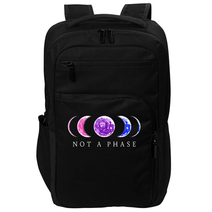 Bi Pride Not A Phase Bisexual Pride Moon Impact Tech Backpack