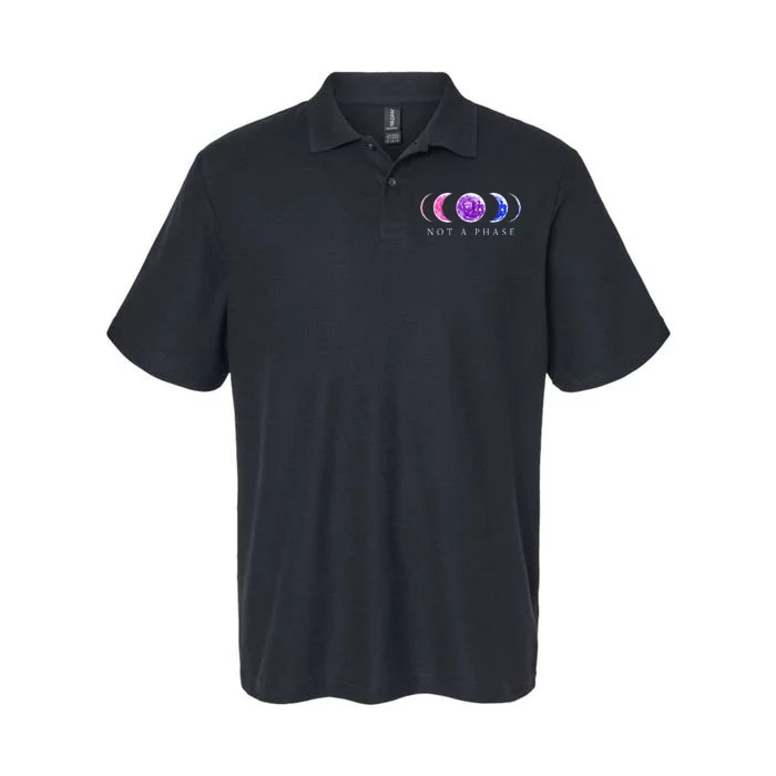 Bi Pride Not A Phase Bisexual Pride Moon Softstyle Adult Sport Polo