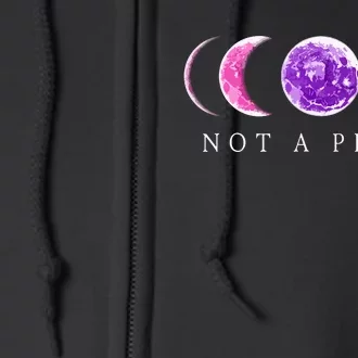 Bi Pride Not A Phase Bisexual Pride Moon Full Zip Hoodie