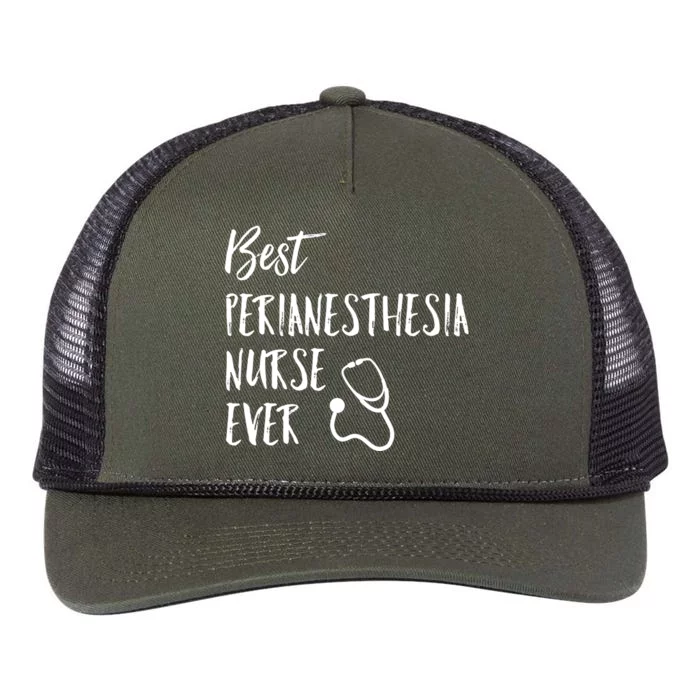 Best Perianesthesia Nurse Ever National Nurses Week Gift Retro Rope Trucker Hat Cap