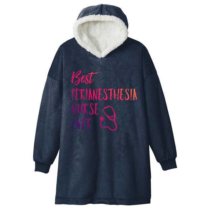 Best Perianesthesia Nurse Ever National Nurses Week Cute Gift Hooded Wearable Blanket