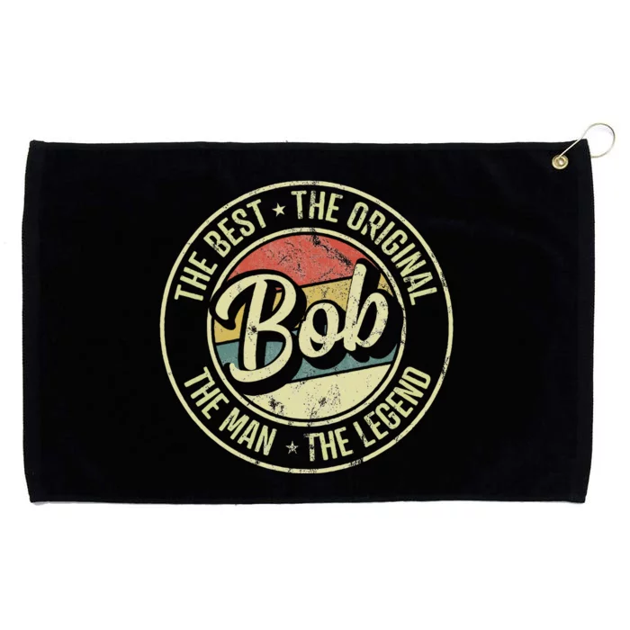 Bob Personal Name First Name Retro Bob Grommeted Golf Towel