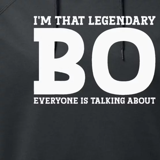 Bo Personal Name Funny Bo Performance Fleece Hoodie