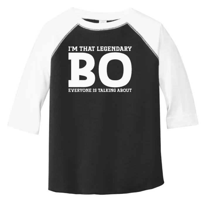 Bo Personal Name Funny Bo Toddler Fine Jersey T-Shirt