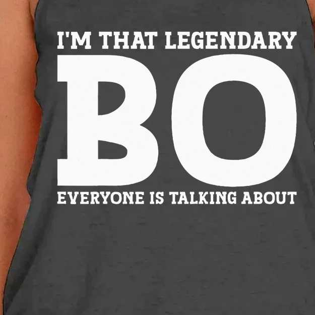 Bo Personal Name Funny Bo Women's Knotted Racerback Tank