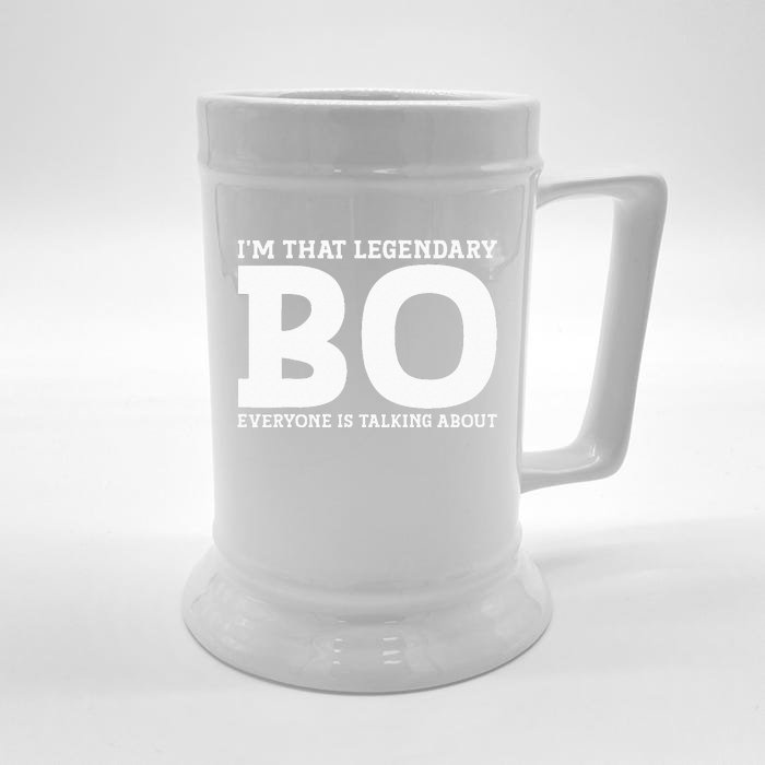 Bo Personal Name Funny Bo Front & Back Beer Stein