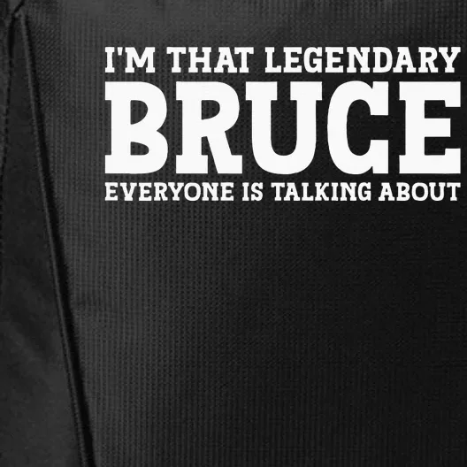 Bruce Personal Name Funny Bruce City Backpack