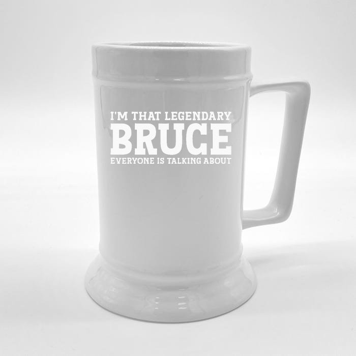 Bruce Personal Name Funny Bruce Front & Back Beer Stein