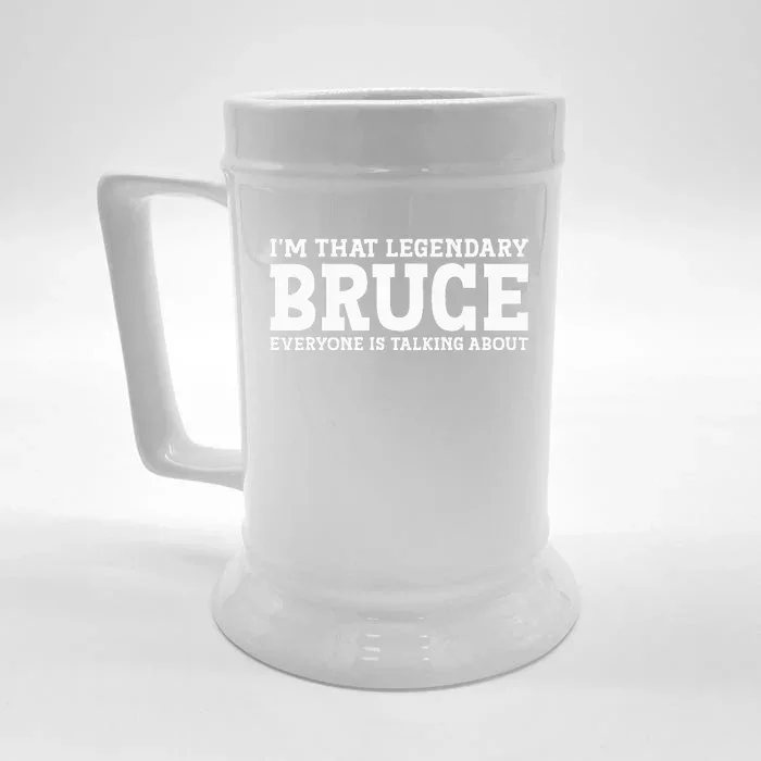 Bruce Personal Name Funny Bruce Front & Back Beer Stein