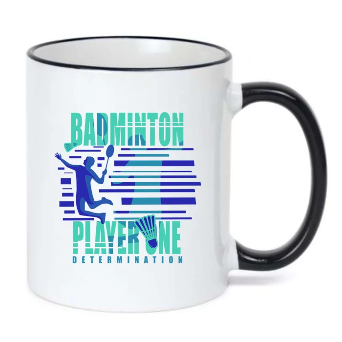 Badminton Player One Funny Gift Black Color Changing Mug