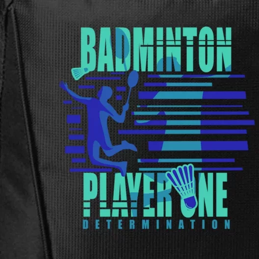 Badminton Player One Funny Gift City Backpack