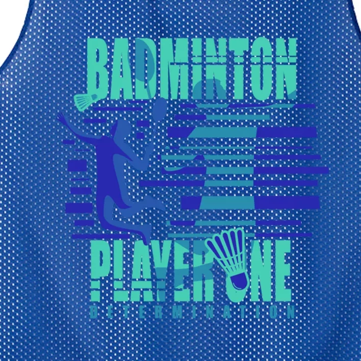 Badminton Player One Funny Gift Mesh Reversible Basketball Jersey Tank