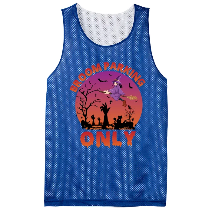 Broom Parking Only Gift Mesh Reversible Basketball Jersey Tank