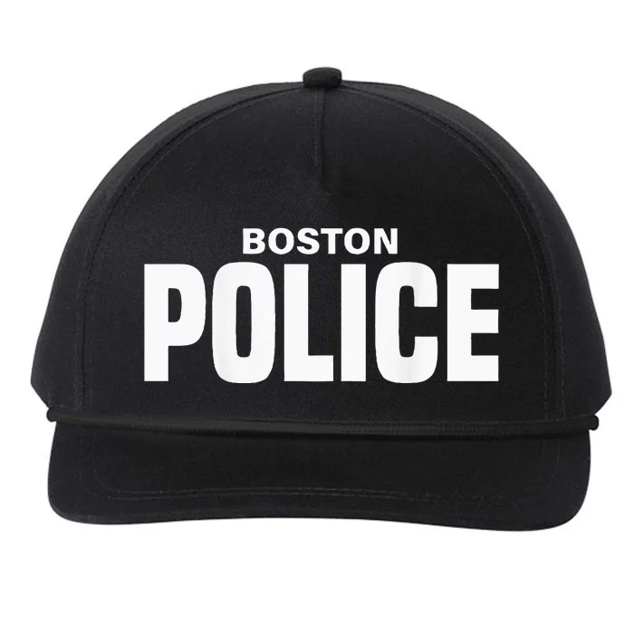 Boston Police Officer Massachusetts Policeman Duty Snapback Five-Panel Rope Hat