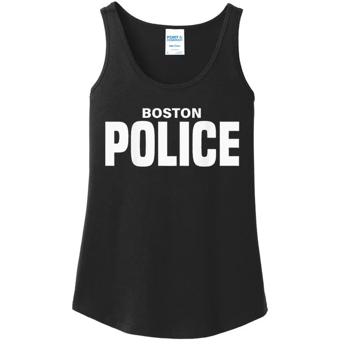 Boston Police Officer Massachusetts Policeman Duty Ladies Essential Tank