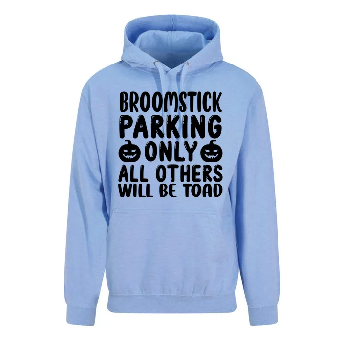 Broomstick Parking Only All Other Will Be Toad Gift Unisex Surf Hoodie