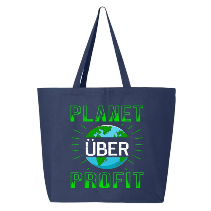 Backprint Planet Over Profit Gift 25L Jumbo Tote