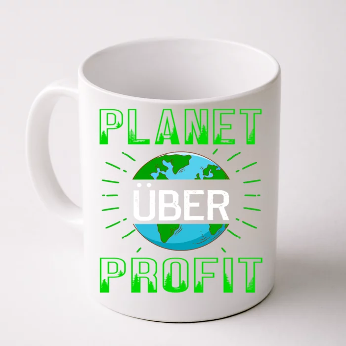 Backprint Planet Over Profit Gift Front & Back Coffee Mug