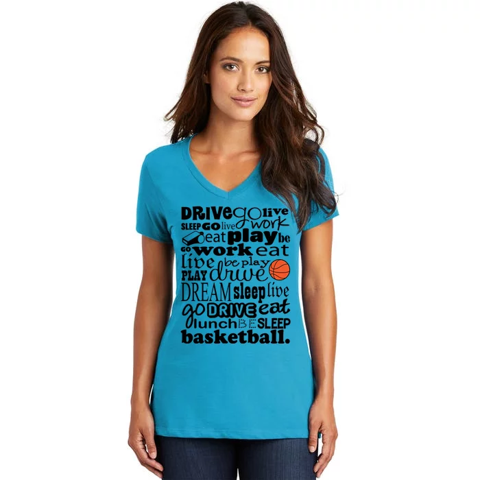 Basketball Player Or Coaching Staff Cute Gift Women's V-Neck T-Shirt