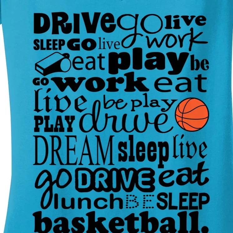 Basketball Player Or Coaching Staff Cute Gift Women's V-Neck T-Shirt