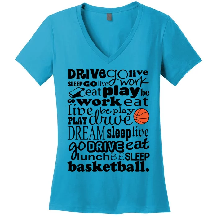 Basketball Player Or Coaching Staff Cute Gift Women's V-Neck T-Shirt