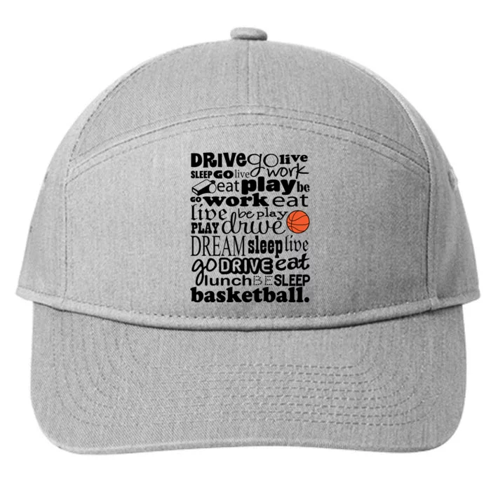 Basketball Player Or Coaching Staff Cute Gift 7-Panel Snapback Hat