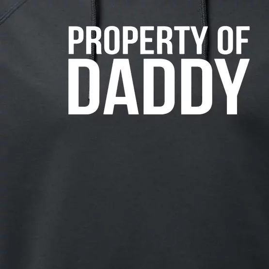 BDSM Property Of Daddy Roleplay Dominant Role Kink Wear Performance Fleece Hoodie