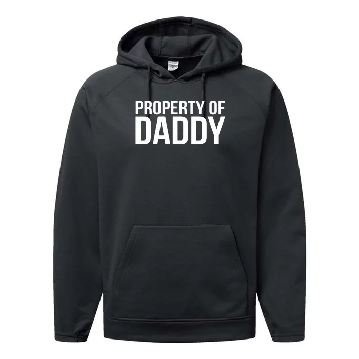 BDSM Property Of Daddy Roleplay Dominant Role Kink Wear Performance Fleece Hoodie