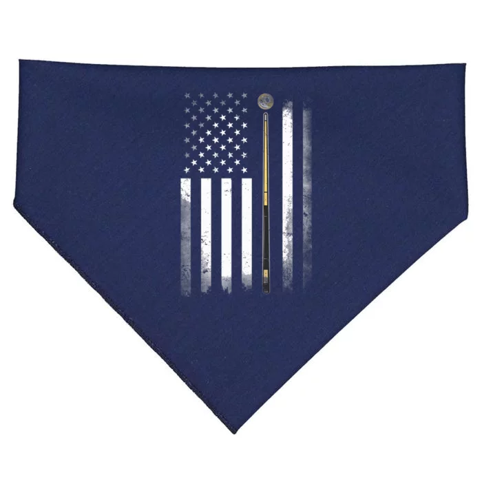 Billiards Pool Player Table USA US American Flag USA-Made Doggie Bandana