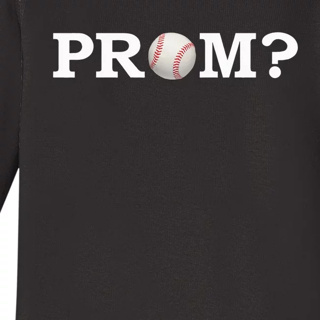 Baseball Prom Proposal Promposal Baby Long Sleeve Bodysuit