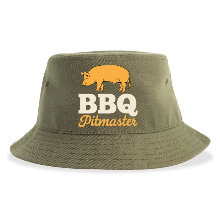 Bbq Pitmaster Pig Pork Barbecue Grilling 4th Of July Party Gift Sustainable Bucket Hat