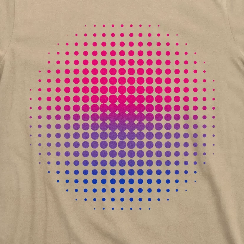 Bisexual Pride Polka Dots Subtle Artistic Lgbt Bi Pride T-Shirt