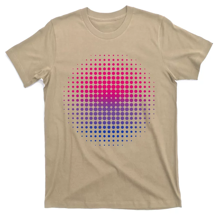 Bisexual Pride Polka Dots Subtle Artistic Lgbt Bi Pride T-Shirt