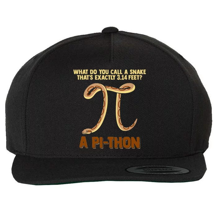 Ball Python Pi Snake Pet Owner Animal Gift Wool Snapback Cap