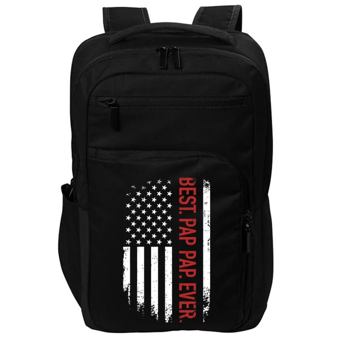 Best pap pap ever with us american flag for father's day Impact Tech Backpack