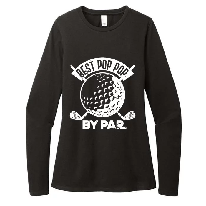 Best Pop Pop Golf By Par Womens CVC Long Sleeve Shirt