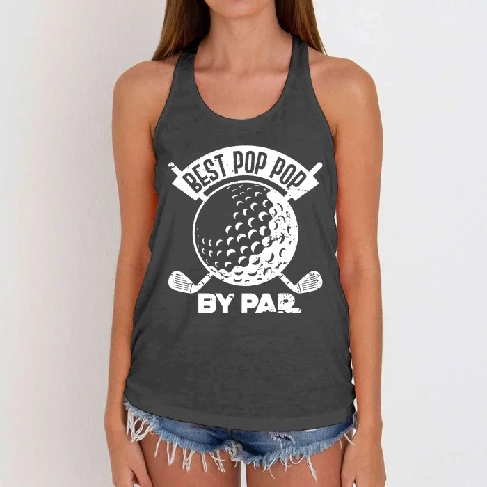 Best Pop Pop Golf By Par Women's Knotted Racerback Tank