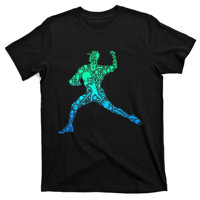 Baseball Pitcher Player Men Kids T-Shirt