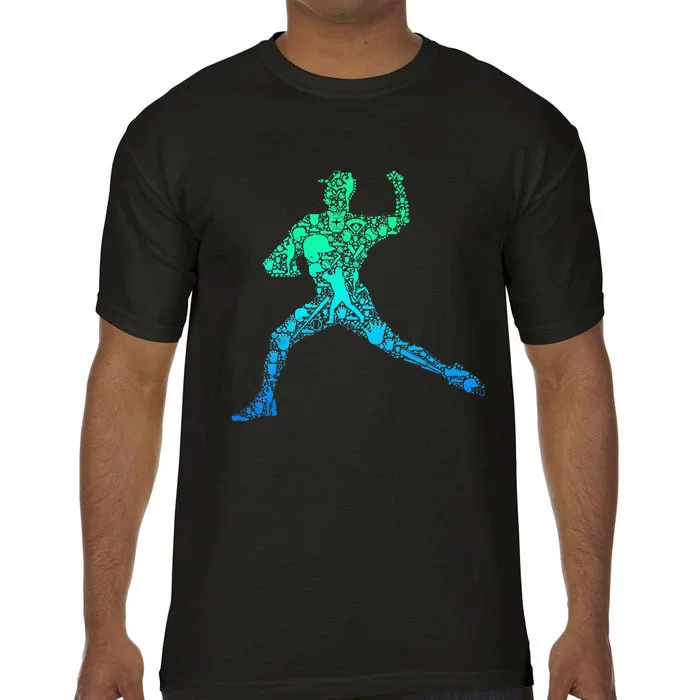 Baseball Pitcher Player Men Kids Comfort Colors T-Shirt