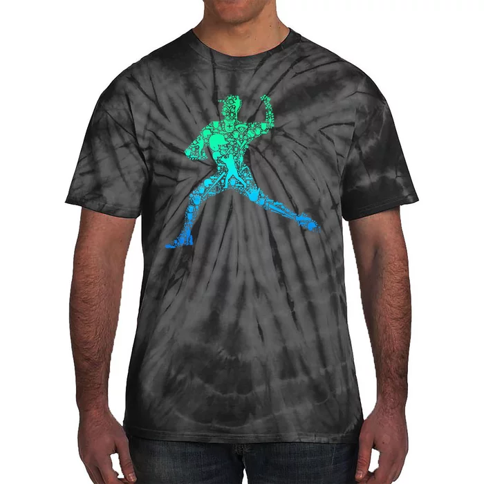 Baseball Pitcher Player Men Kids Tie-Dye T-Shirt