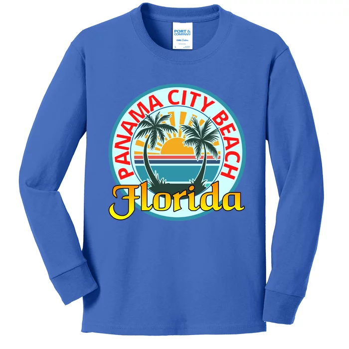 Beach Please Panama City Beach Florida Beach Spring Break Gift Kids Long Sleeve Shirt