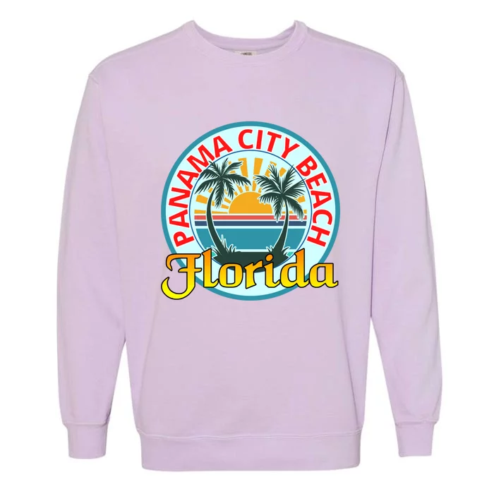 Beach Please Panama City Beach Florida Beach Spring Break Gift Garment-Dyed Sweatshirt