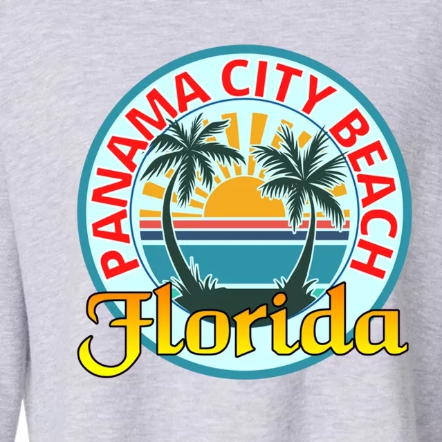 Beach Please Panama City Beach Florida Beach Spring Break Gift Cropped Pullover Crew