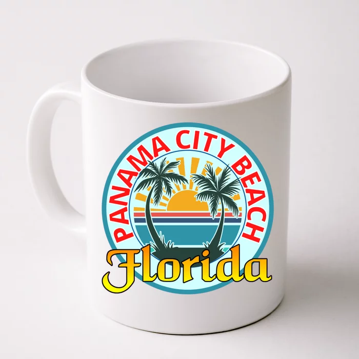 Beach Please Panama City Beach Florida Beach Spring Break Gift Front & Back Coffee Mug